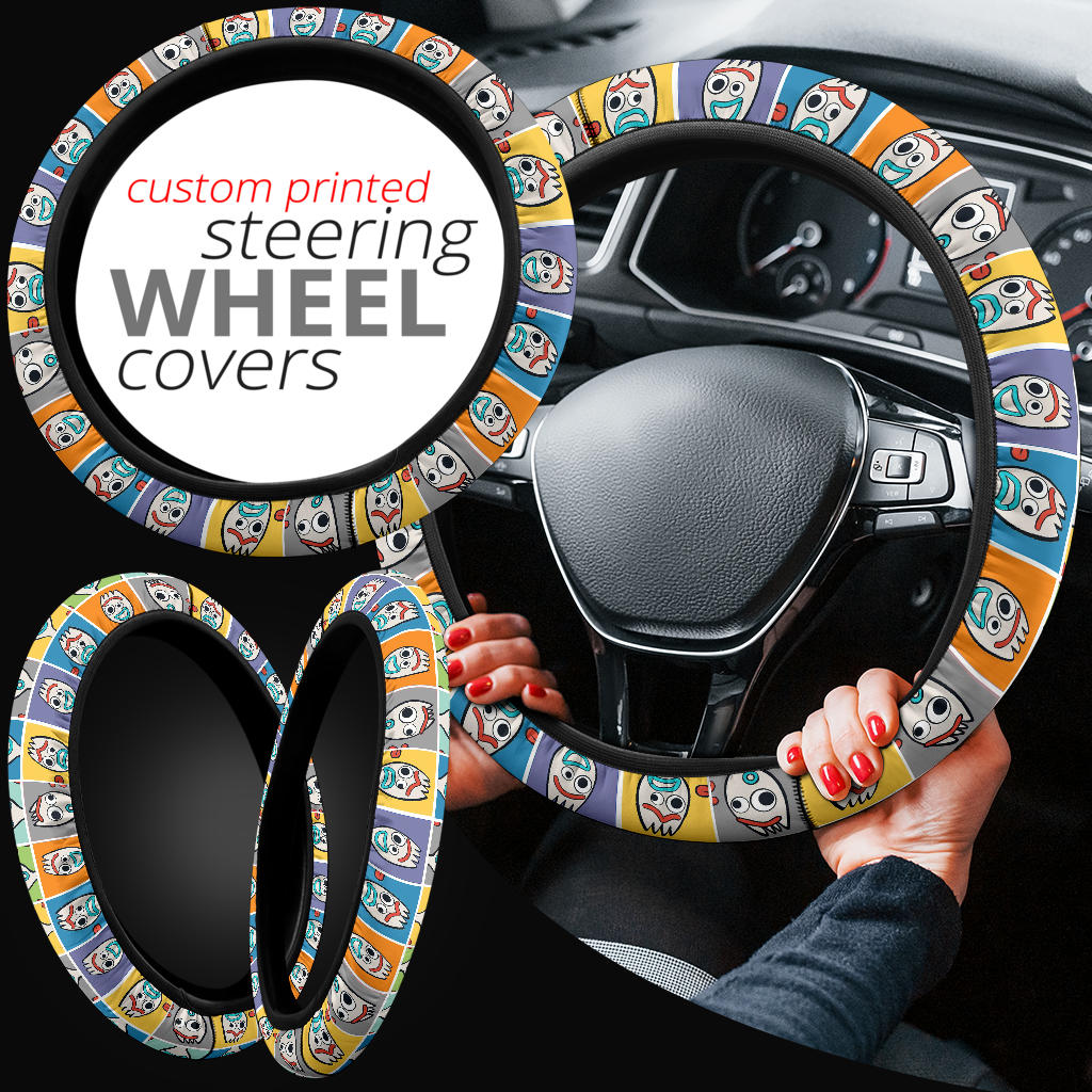 Forky Toy Story Premium Car Steering Wheel Cover