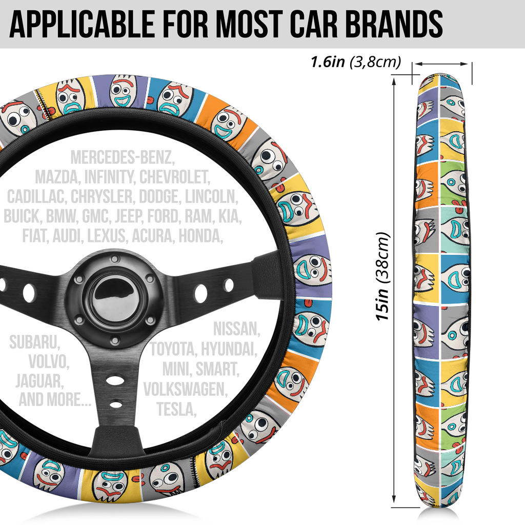 Forky Toy Story Premium Car Steering Wheel Cover