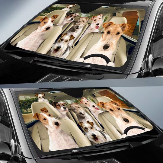 Fox Terrier All Over Printed 3D Sun Shade