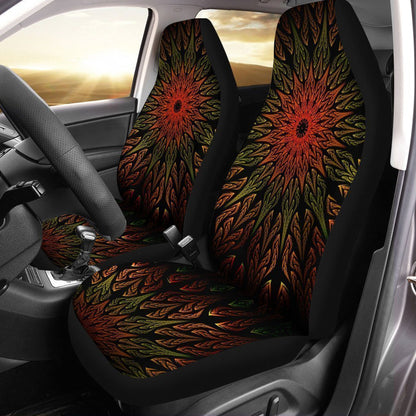 Fractal Mandala Car Seat Covers Custom Mandala Car Accessories