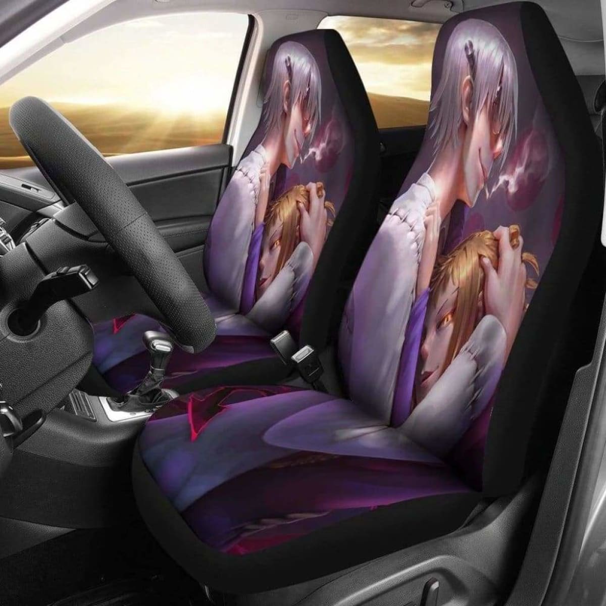 Franken Stein Car Seat Covers Universal Fit 051012