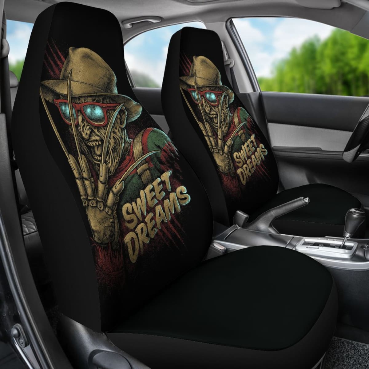 Freddy Krueger Art A Nightmare on Elm Street Car Seat Covers Universal Fit 103530
