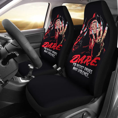 Freddy Krueger Dare To Resist Drug And Violence Car Seat Covers Universal Fit 103530