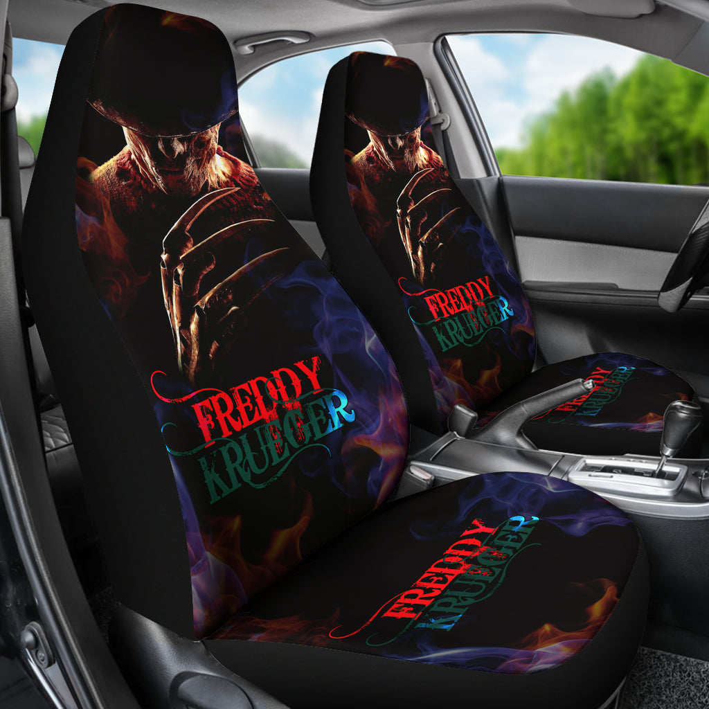 Freddy Krueger Dark Horror Film ART Seat Covers Halloween Car Accessories Gift Idea Ci0825