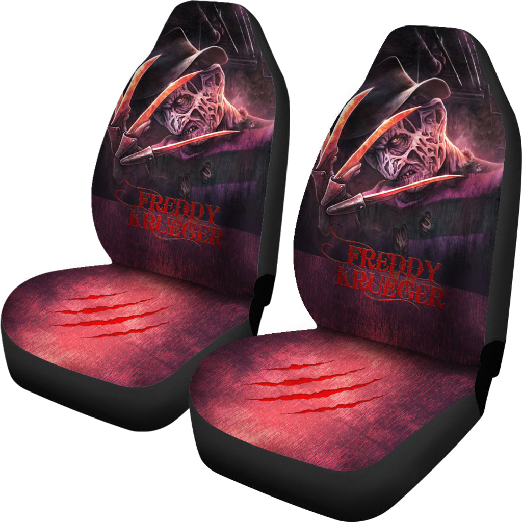 Freddy Krueger Hand Dark Horror Film ART Seat Covers Halloween Car Accessories Gift Idea Ci0825