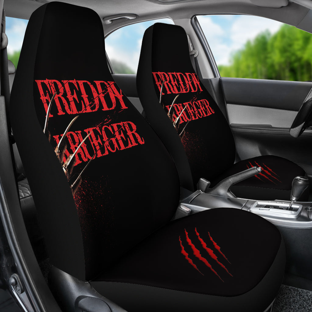Freddy Krueger Horror Film ART Seat Covers Halloween Car Accessories Gift Idea Ci0825