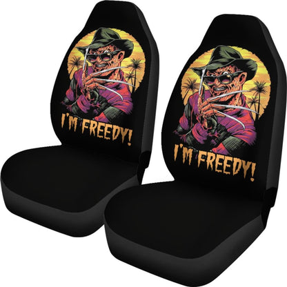 Freddy Krueger I'm Freddy Car Seat Covers Movie Fan Gift Universal Fit 103530