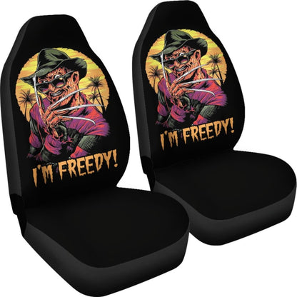 Freddy Krueger I'm Freddy Car Seat Covers Movie Fan Gift Universal Fit 103530