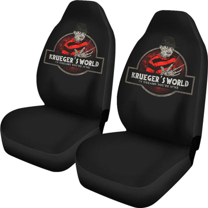 Freddy Krueger Krueger's World Car Seat Covers Movie Fan Gift Universal Fit 103530