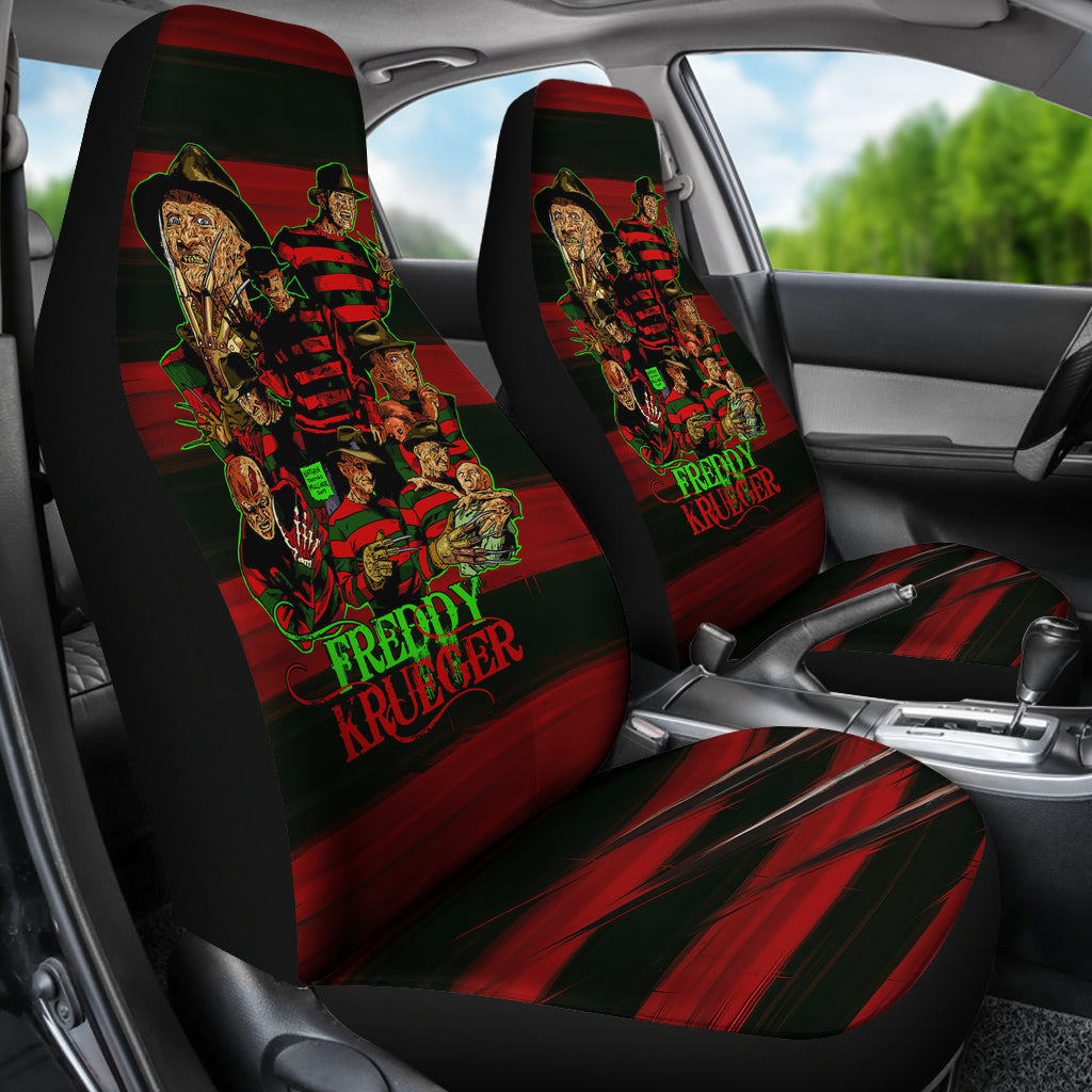 Freddy Krueger On Elm Street Horror Film Seat Covers Halloween Car Accessories Ci0823