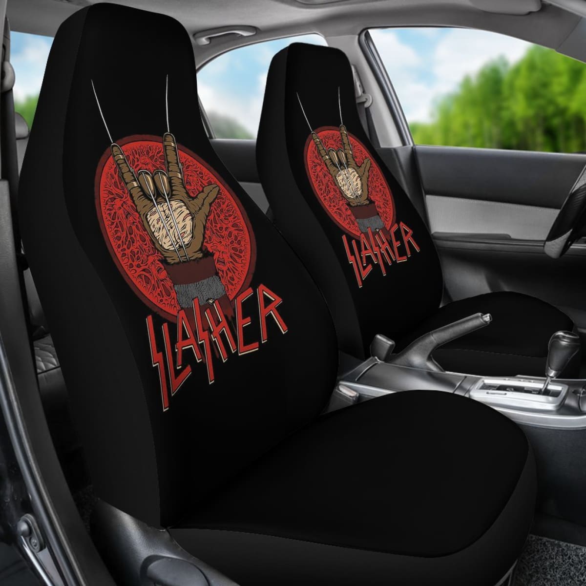 Freddy Krueger Slasher Car Seat Covers Movie Fan Gift Universal Fit 103530