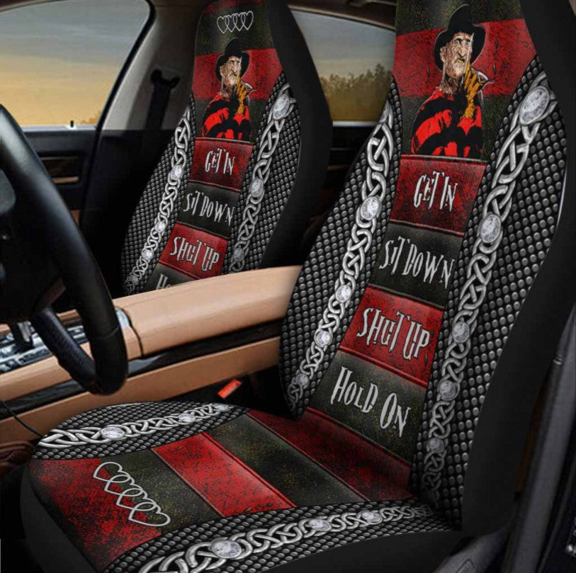Freddy Krueger Sweet Dreams Get In Sit Down Shut Up Hold On Car Seat Cover