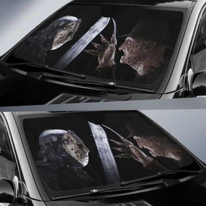 Freddy Vs Jason Car Auto Sun Shades Universal Fit 051312