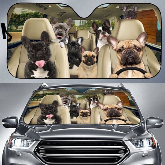 French Bulldog All Over Printed 3D Sun Shade