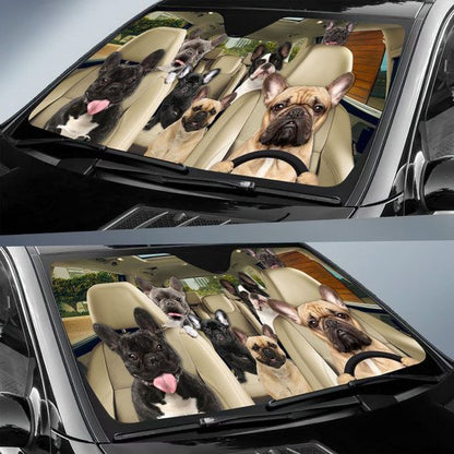 French Bulldog All Over Printed 3D Sun Shade