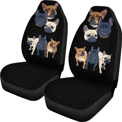 French Bulldog Car Seat Covers Custom Funny Car Accessories For Dog Lovers