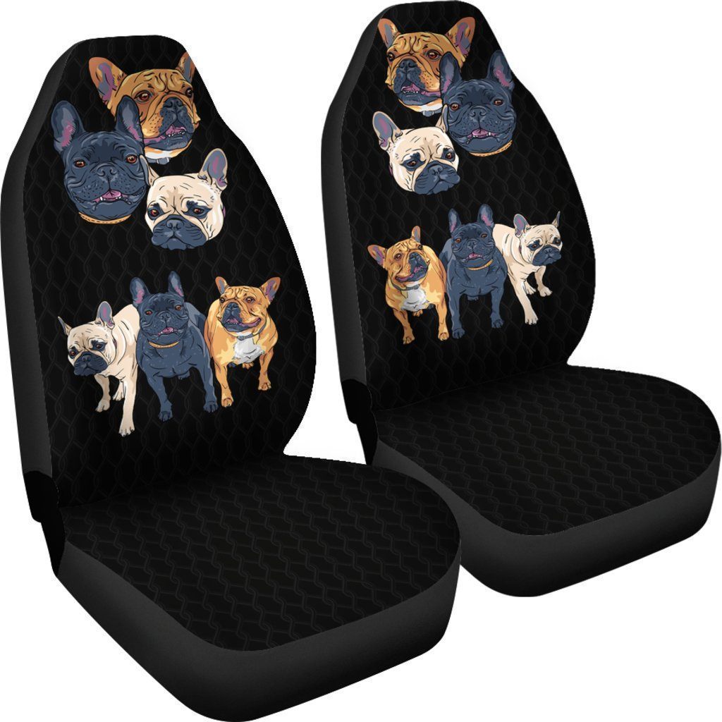 French Bulldog Car Seat Covers Custom Funny Car Accessories For Dog Lovers