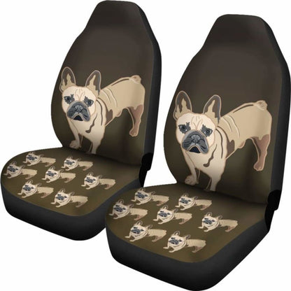 French Bulldog Cartoon Car Seat Cover Universal Fit 052512
