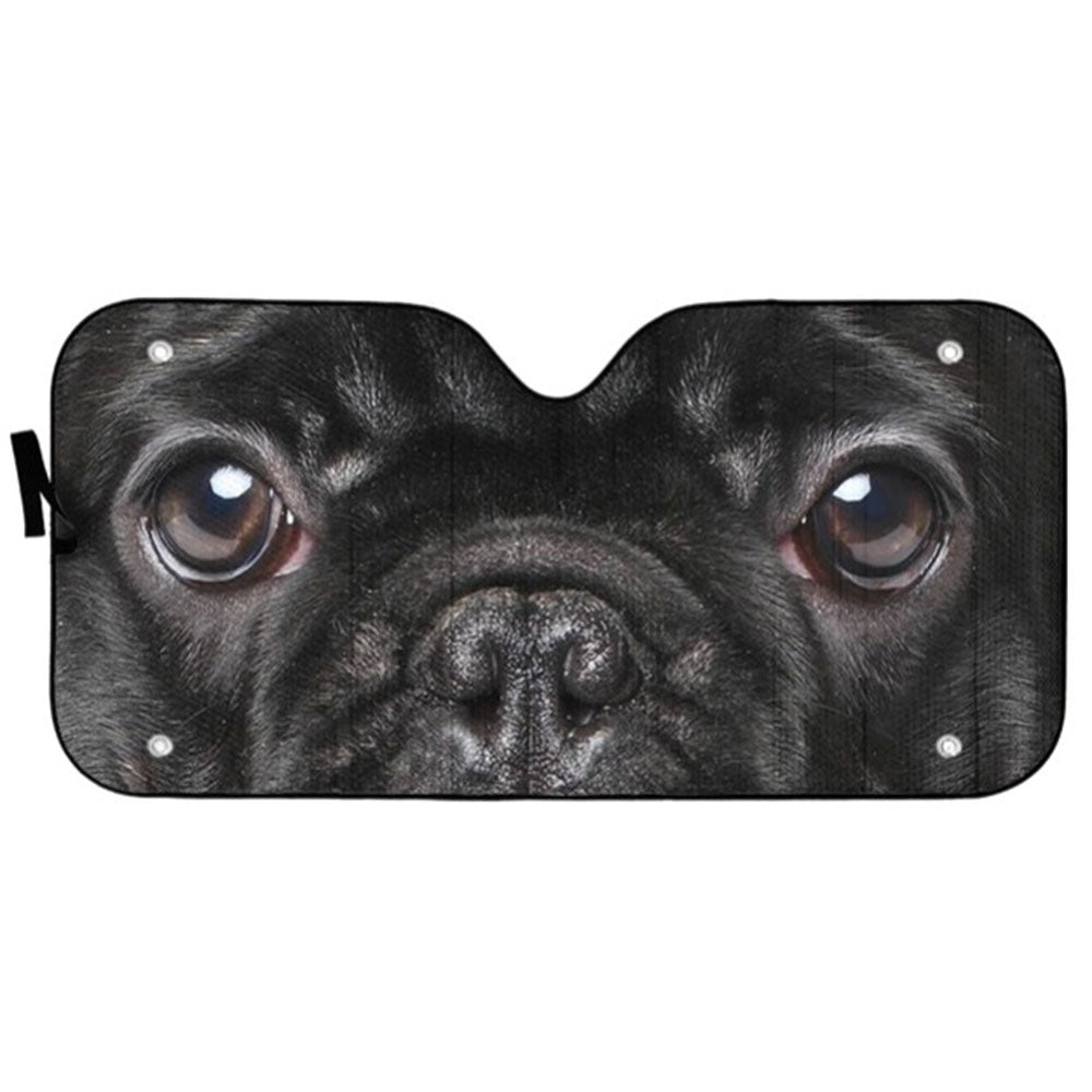 French Bulldog Eyes Custom Car Auto Sun Shades Windshield Accessories Decor Gift