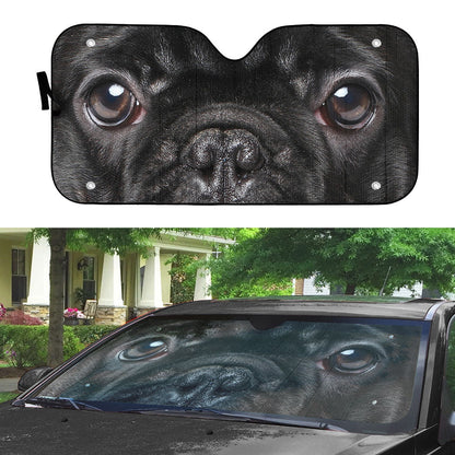 Gearhuman 3D French Bulldog Eyes Custom Car Auto Sunshade