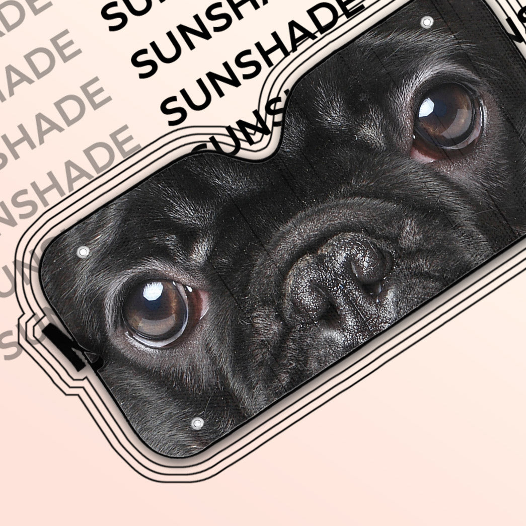 Gearhuman 3D French Bulldog Eyes Custom Car Auto Sunshade