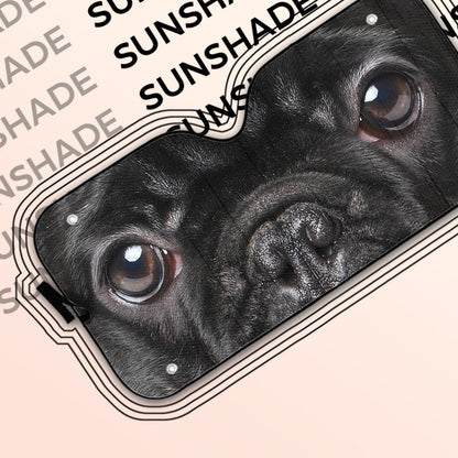Gearhuman 3D French Bulldog Eyes Custom Car Auto Sunshade