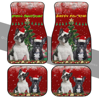 French Bulldogs Christmas Dog Car Floor Mats Custom Car Interior Accessories