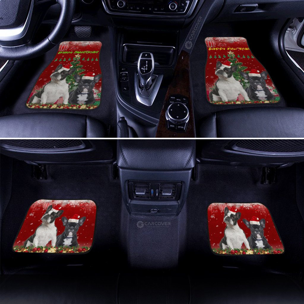 French Bulldogs Christmas Dog Car Floor Mats Custom Car Interior Accessories