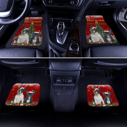 French Bulldogs Christmas Dog Car Floor Mats Custom Car Interior Accessories