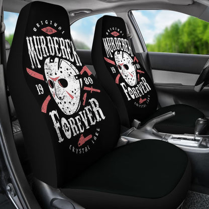 Friday The 13th Jason Voorhees Art Car Seat Covers Movie Fan Gift Universal Fit 103530