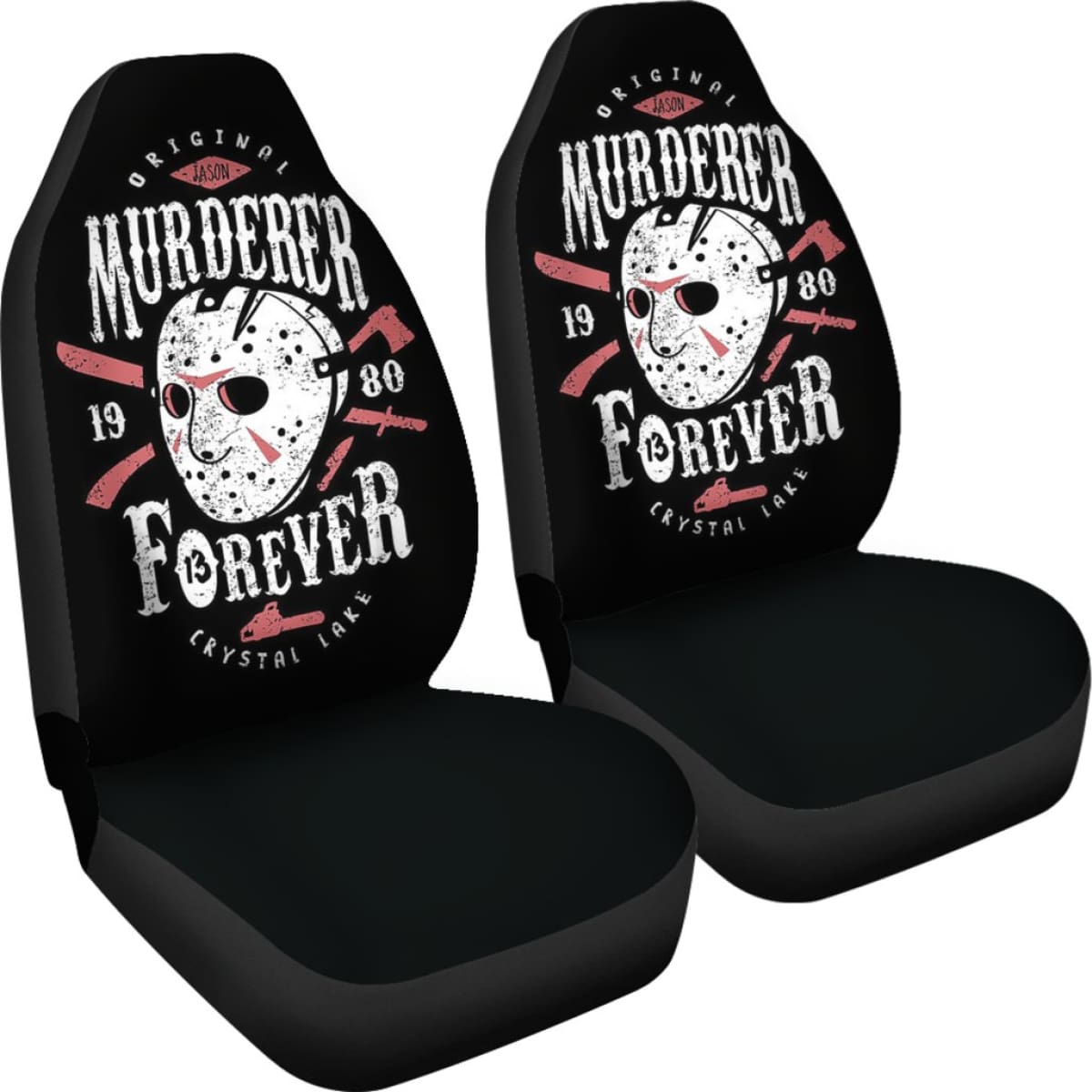 Friday The 13th Jason Voorhees Art Car Seat Covers Movie Fan Gift Universal Fit 103530