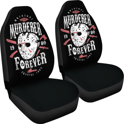 Friday The 13th Jason Voorhees Art Car Seat Covers Movie Fan Gift Universal Fit 103530