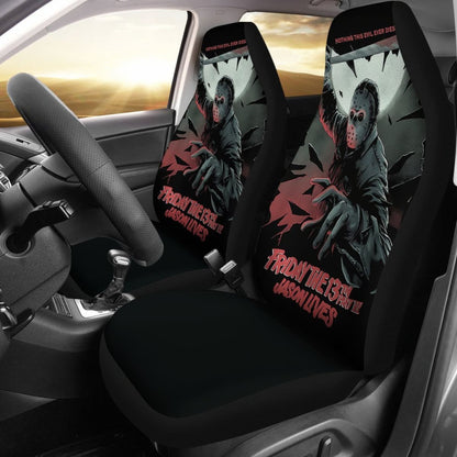 Friday The 13th Jason Voorhees Nothing This Evil Never Dies Car Seat Covers Universal Fit 103530