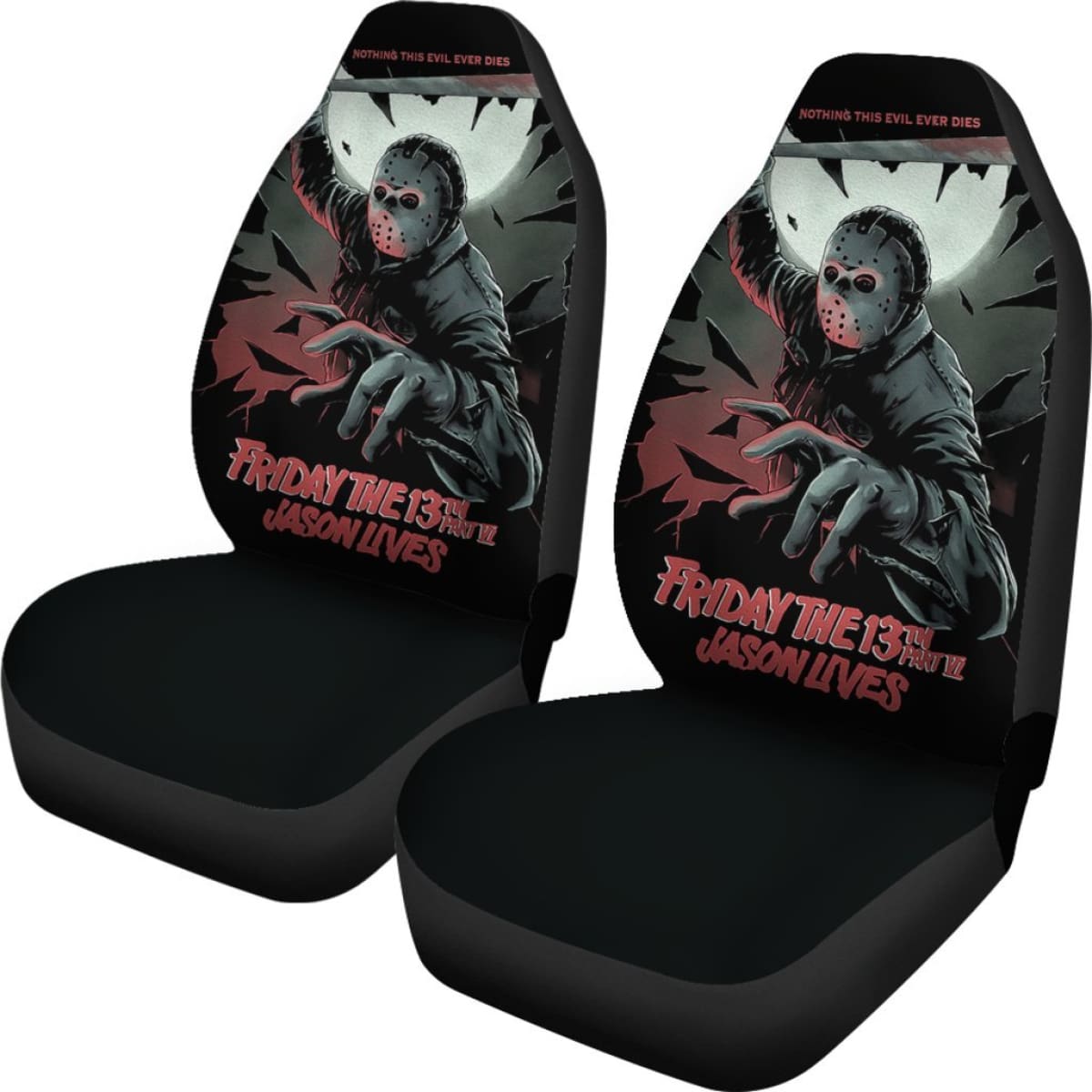 Friday The 13th Jason Voorhees Nothing This Evil Never Dies Car Seat Covers Universal Fit 103530