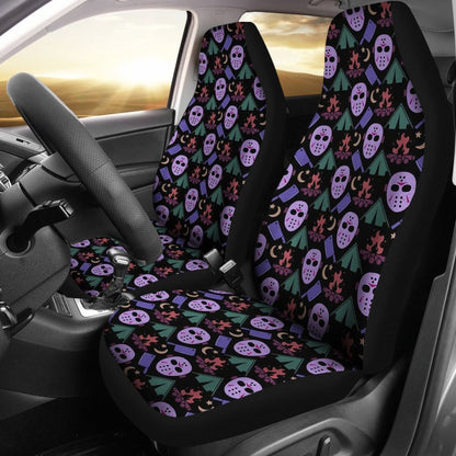 Friday The 13th Jason Voorhees Pattern Cute Car Seat Covers Universal Fit 103530