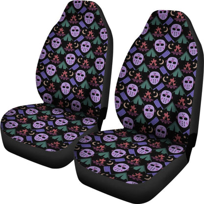 Friday The 13th Jason Voorhees Pattern Cute Car Seat Covers Universal Fit 103530