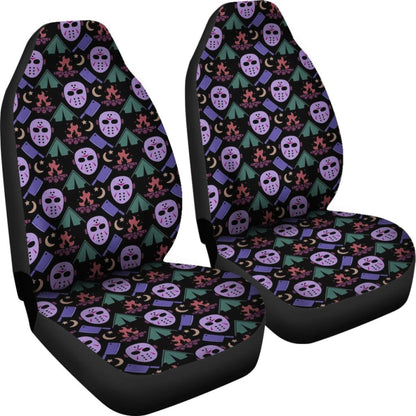 Friday The 13th Jason Voorhees Pattern Cute Car Seat Covers Universal Fit 103530