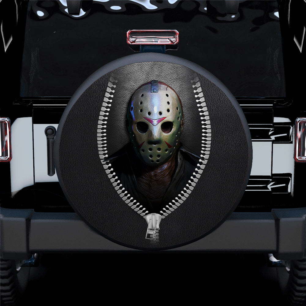 Friday the 13th Jason Voorhees Horror Movie Zipper Car Spare Tire Cover