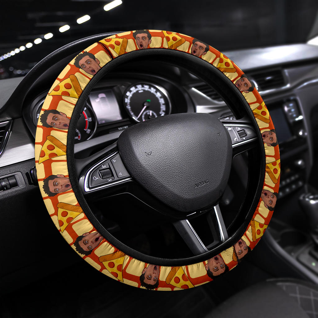 Friends Joey Tribbiani Pizza Premium Custom Car Steering Wheel Cover