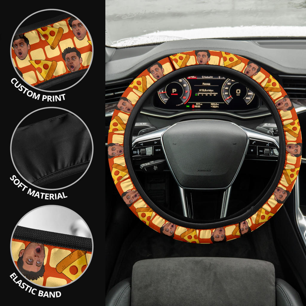 Friends Joey Tribbiani Pizza Premium Custom Car Steering Wheel Cover