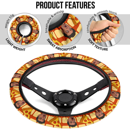 Friends Joey Tribbiani Pizza Premium Custom Car Steering Wheel Cover