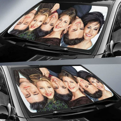 Friends TV Show Funny Head Auto Sun Shades 918b Universal Fit