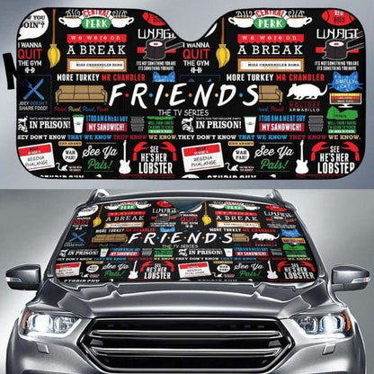 Friends TV Show Pattern Auto Sun Shades 918b Universal Fit