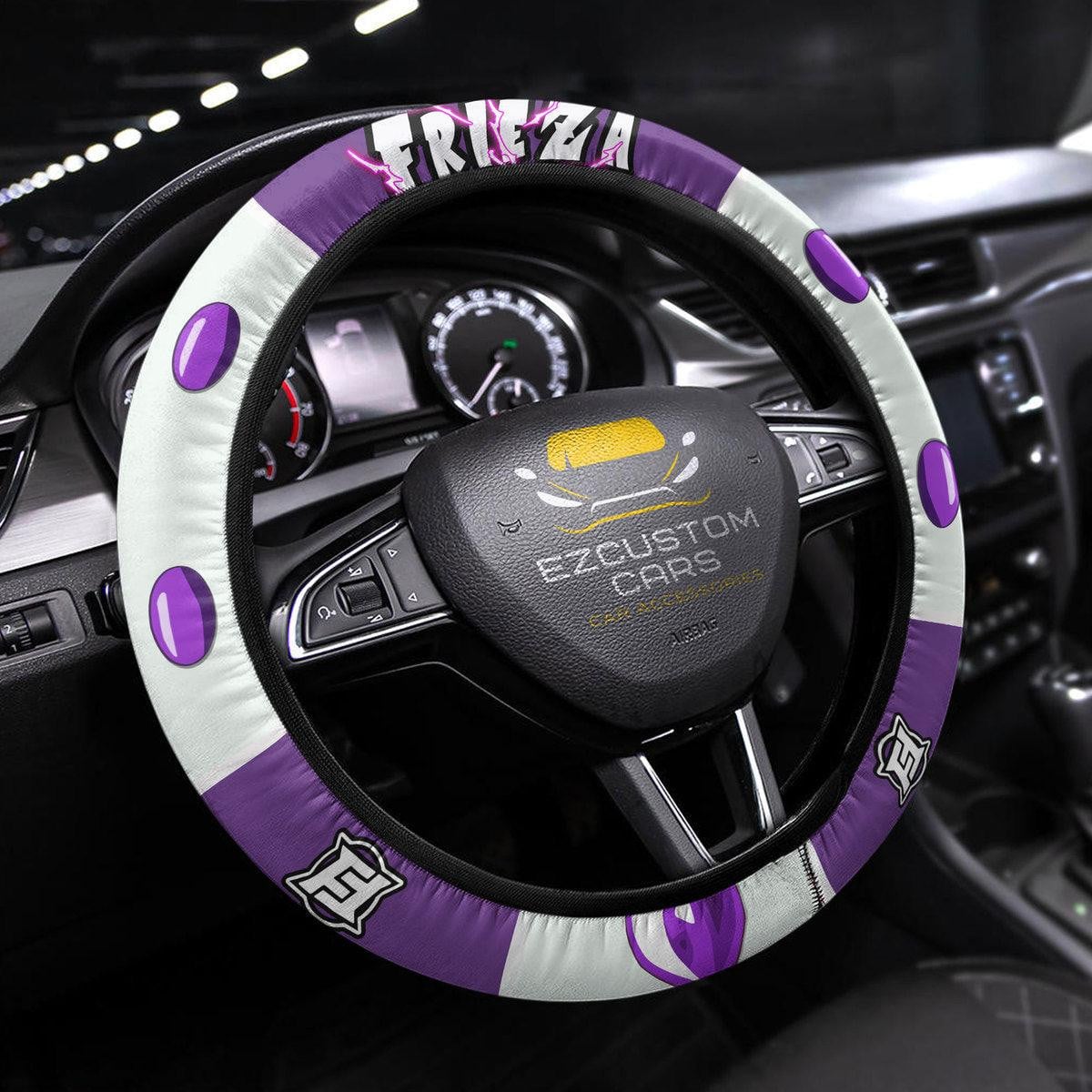 Frieza Anime Steering Wheel Cover Custom Dragon Ball Anime Car Accessories