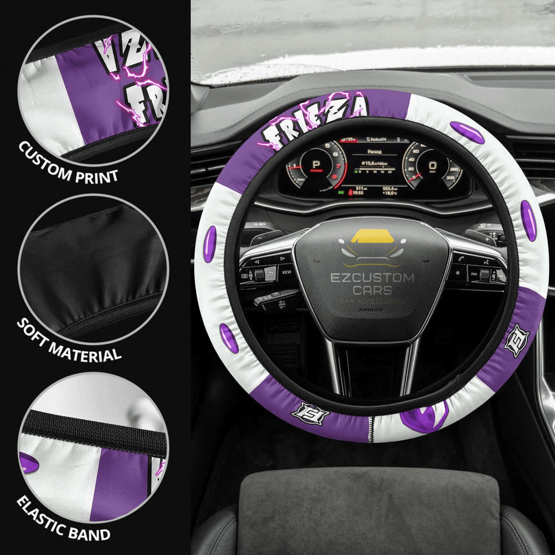 Frieza Anime Steering Wheel Cover Custom Dragon Ball Anime Car Accessories