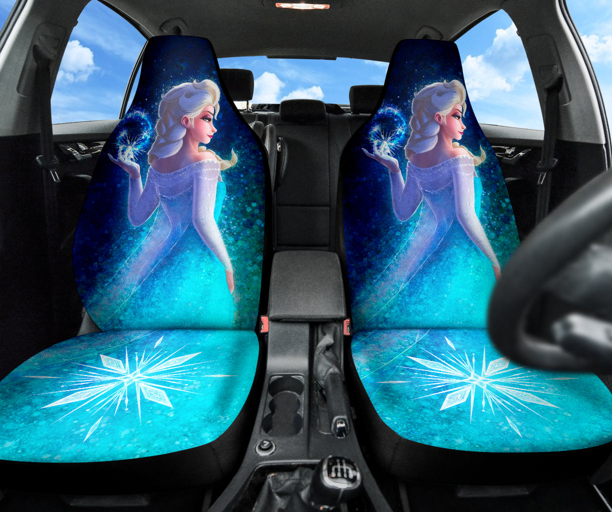 Frozen Elsa Fan Gift Car Seat Covers Car Accessories Ci220401-06
