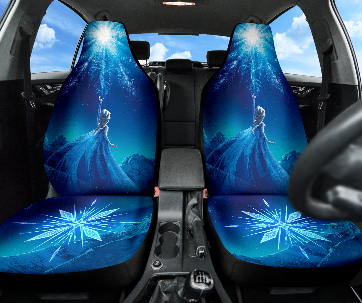 Frozen Elsa Fan Gift Car Seat Covers Car Accessories Ci220401-05