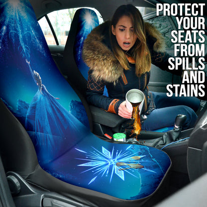 Frozen Elsa Fan Gift Car Seat Covers Car Accessories Ci220401-05