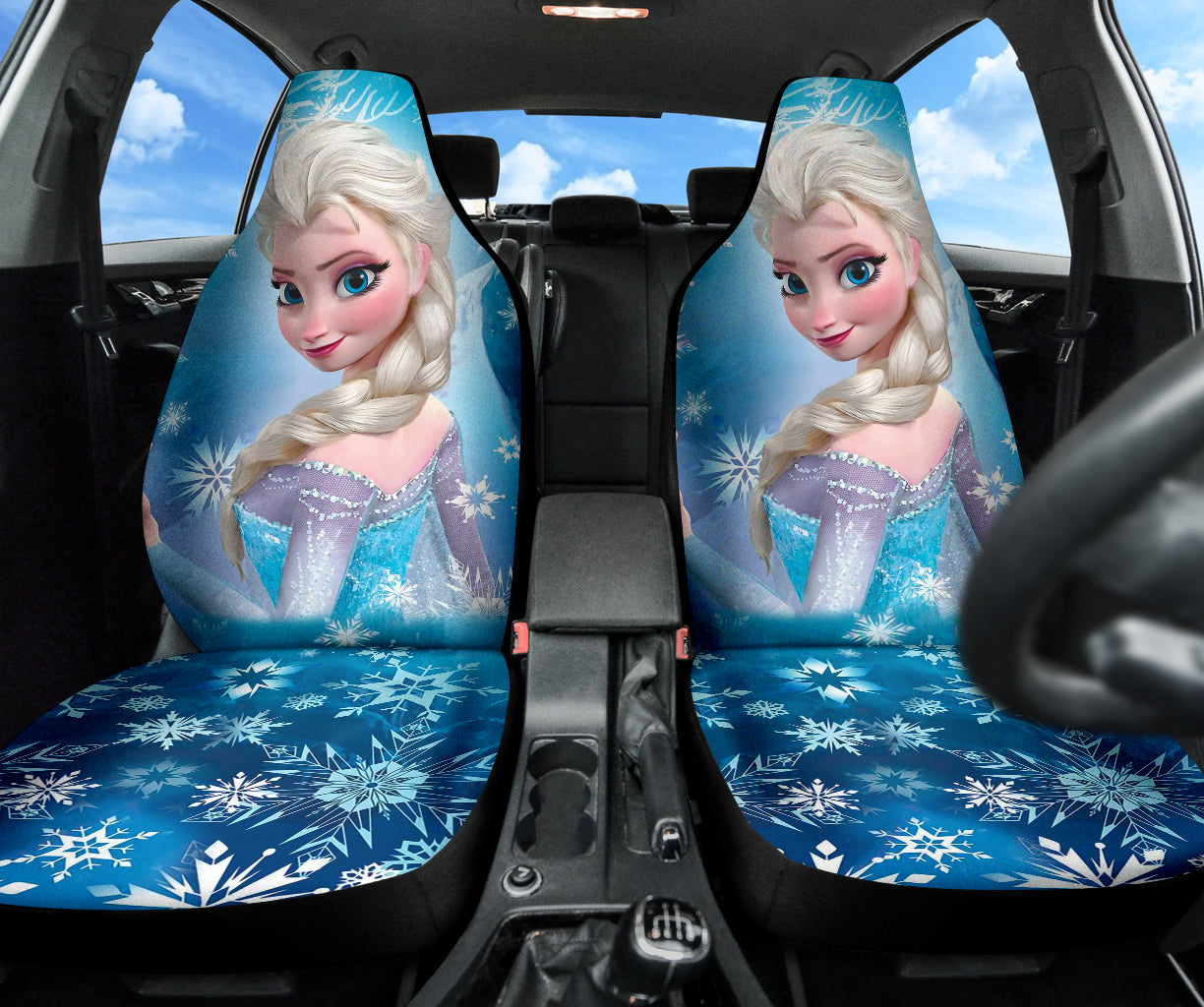 Frozen Elsa Fan Gift Car Seat Covers Car Accessories Ci220401-04