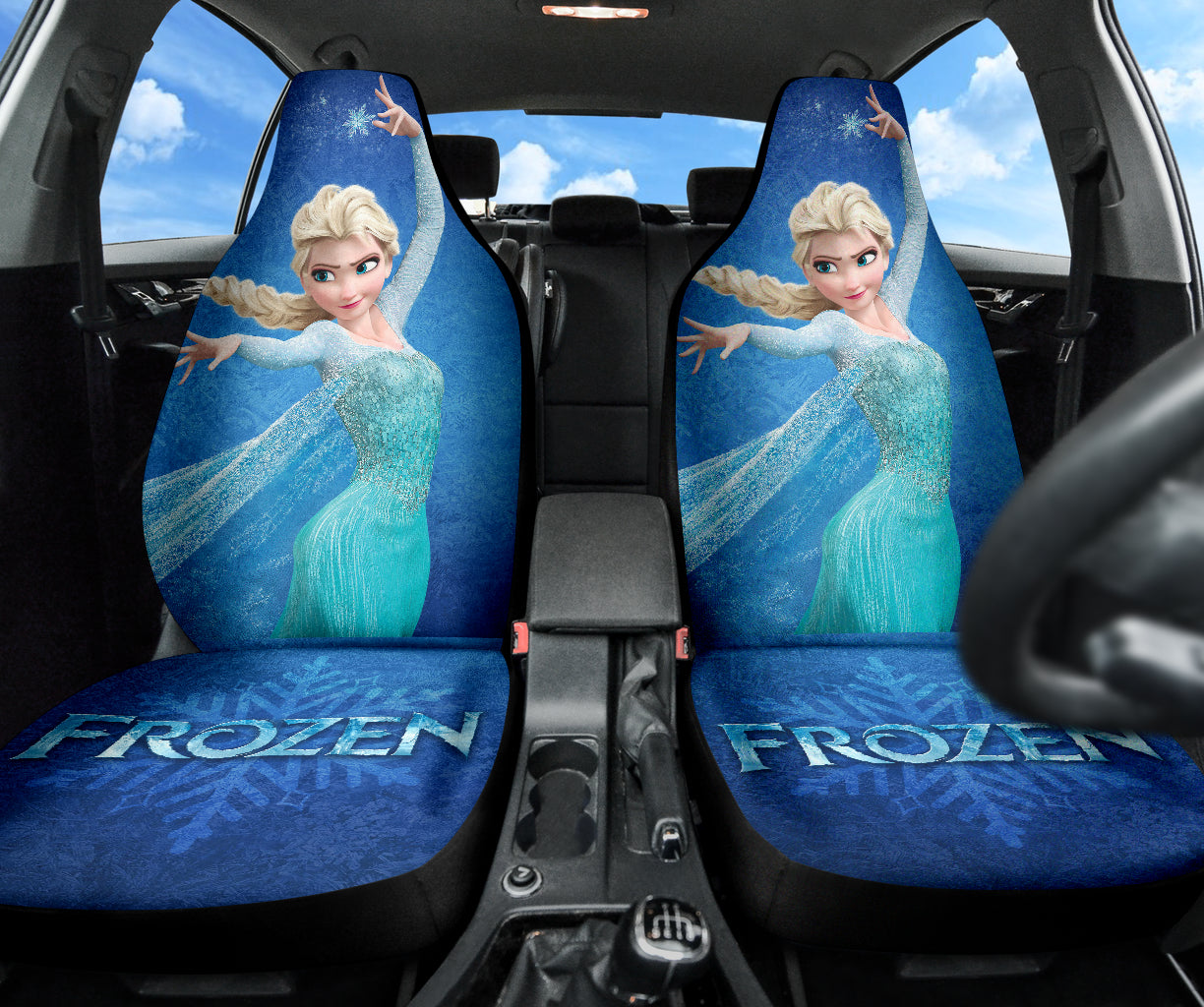 Frozen Elsa Fan Gift Car Seat Covers Car Accessories Ci220401-01